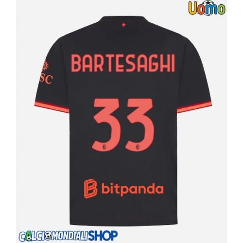 Maglie da calcio AC Milan Davide Bartesaghi #33 Terza Maglia 2026-27 Manica Corta